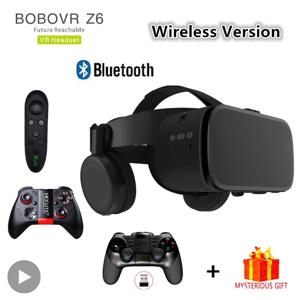 Bobo VR Bobovr Z6 가상 현실 안경, 블루투스 헤드셋, 3D 바이어 장치, 헬멧 렌즈 고글, 스마트폰 및 스마트 게임용