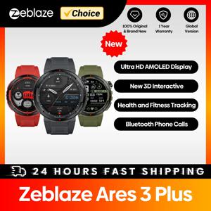 Zeblaze Ares 3 Plus 1.43 인치 HD AMOLED 디스플레이 스마트워치, 블루투스 전화 통화, 3D 인터랙티브 스포츠 스마트 워치, 신제품