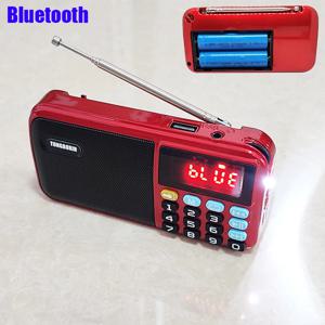 C-803 블루투스 스피커 지지대, 휴대용 MP3 라디오, 슈퍼 베이스 TF USB FM 플레이어, LED 토치, 3.5mm 이어폰 출력, 18650 배터리 2 개