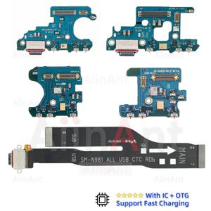 Aiinant USB 포트 충전기 보드 도크 충전 플렉스 케이블, 삼성 갤럭시 노트 10, 20 울트라 플러스 라이트, N986B, N981B, N976F, N975F 용