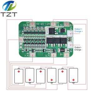 리튬 이온 리튬 배터리 셀 모듈용 PCB BMS 보호 보드, 6S, 15A, 24V, 6 팩 18650, 신제품