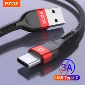 PZOZ USB Type C 케이블 빠른 충전 와이어 데이터 코드 USB C 케이블 2M 3M 삼성 S20 S21 Xiaomi Mi 10 11 Redmi 참고 9 Pro 휴대 전화 USBC TypeC 충전기