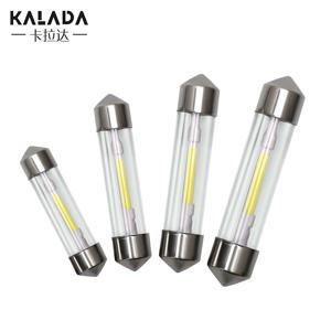 자동차 번호판용 LED 돔 램프, 4X 유리 하우징, COB 필라멘트, C5W, C10W, 페스툰 31, 36, 39, 41mm, 문짝 트렁크, 6000K 전구, 12V