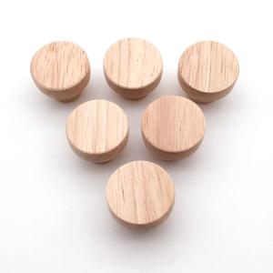 천연 나무 캐비닛 서랍 옷장 손잡이, 오크 라운드 핸들, 가구 하드웨어, 직경 30mm, 35mm, 40mm, 50mm