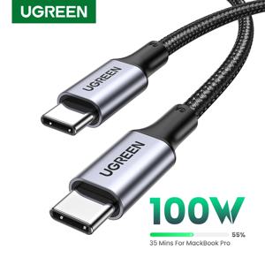 UGREEN 고속 충전기 USB C 충전 케이블, 아이폰 15, 맥북, 메이트북, 삼성 S21, 5A, 100W, QC4.0, 100W