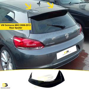 V.W Scirocco MK3 2008 - 2013 리어 스포일러 윙 페인트 또는 프라이머 페인트 유리 섬유 고품질 리어 루프 스포일러 R 라인 키트, 시로코 윙 시로코