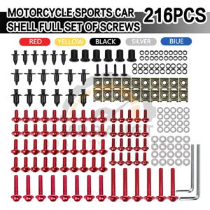 오토바이 합금 페어링 볼트 나사 너트 키트, CNC 나사, 스즈키 GSXR 600 750 1000 K1-K8 야마하 Bmw 혼다 가와사키용 M6 M5, 201 개