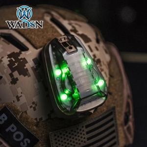 WADSN HEL STAR 6 GEN3 Airsoft 스포츠 헬멧 연청 녹색 빨간색 IR 스트로브 방수 야외 생존 안전 신호 플래시 램프