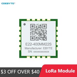 SX1268 LoRa 모듈 433MHz CDEBYTE E22-400MM22S 초소형 IPEX/스탬프 구멍 21.5dBm 7KM SMD RF 송수신기 모듈