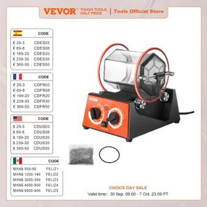 VEVOR-3kg 5kg 로터리 텀블러 표면 폴리셔 쥬얼리 드럼 폴리싱 머신, 보석 DIY 미니 텀블러 마무리 도구