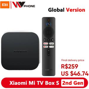 글로벌 버전 샤오미 Mi TV 박스 S 2 세대 4K 울트라 HD BT5.2 2GB 8GB 돌비 비전 HDR10, 구글 어시스턴트 스마트 Mi 박스 S 플레이어