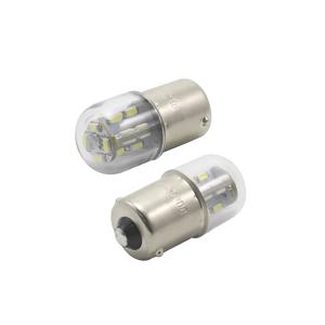 LED 전구 1156, BA15S, G18, R5w, R10W, 12V, 24V, 전구 장비 표시기, 2W 칩 신호 램프, 4 개