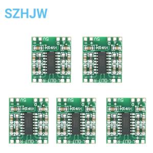 PAM8403 슈퍼 미니 디지털 앰프 보드, 클래스 D 디지털 앰프 보드, 효율적인 2.5 ~ 5V USB 전원 공급 장치, 2*3W, 5 개