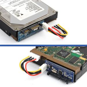 IDE to SATA 변환기 카드, 3.5 인치 올드 스타일 HDD CD 드라이브 라이터, 병렬 포트-직렬 포트 확장 어댑터