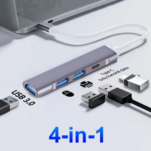 맥북 프로용 멀티 USB 분배기, 4 포트 USB 3.0 허브, TYPE-C 허브, C타입, 5Gbps 고데이터 변속기, USB 3.0 OTG 어댑터