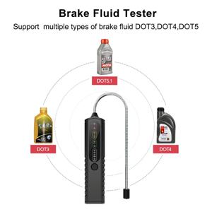 자동차 브레이크 유체 테스터, 자동차 오일 품질 검사 감지기 진단 도구, LED 표시기, DOT3, DOT4, DOT5.1, BF100