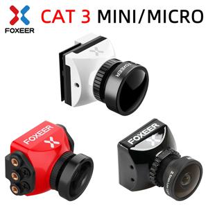 Foxeer Cat 3 마이크로 미니 FPV 카메라, 저지연 저소음, 1200TVL 0.00001Lux FPV 야간 카메라, 2.1mm PAL/NTSC, RC 레이싱 드론용