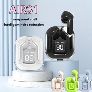 AIR31 진정한 무선 블루투스 헤드셋, 바이노럴 소형 인이어 버드, 스포츠 스테레오 베이스, TWS 이어버드, 휴대폰용 최신 스포츠 이어버드