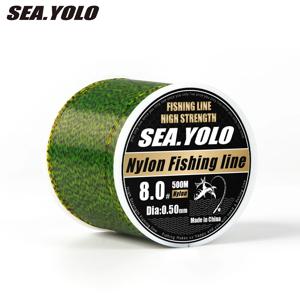 Sea.Yolo 3D 보이지 않는 잉어 낚싯줄, 나일론 초강력 일본 모노필라멘트 플루오로카본 인장 스폿 라인, 페스카용, 500m