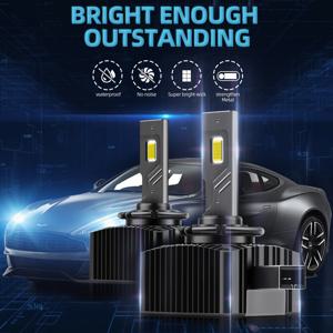 LED 전조등 Canbus 전구, 자동차 전조등, CSP 칩, 자동차 램프, 12V, 6000K Xenon HID 램프, D1S D3S D4S D5S D2S, 60000LM, 120W