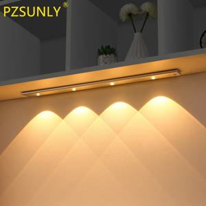 PZSUNLY 캐비닛 조명, USB 충전식 모션 센서 LED 조명, 주방 옷장 캐비닛 조명, 20cm, 30cm, 40cm, 50cm, 60cm