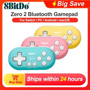 8BitDo 게임패드 PC Zero 2 블루투스, 닌텐도 스위치 컨트롤러, 게임 제어 스팀, 윈도우 7, 8, 10, 11, 안드로이드, 라즈베리 파이