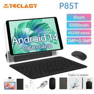 Teclast P85T 2024 태블릿, Allwinner A523, 8 코어, 1.8GHz, 10GB, 4GB + 6GB RAM, 64GB ROM, 8 인치 800 × 1280iPS, WIFI5G, 4G, 5000mAh, C타입 0