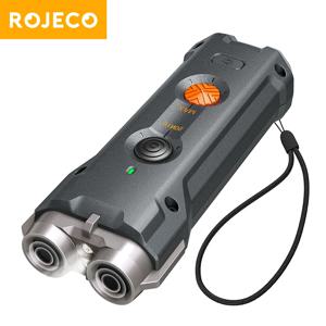 ROJECO 2 in 1 훈련 및 짖음 방지 장치, 초음파 개 퇴치기, 손전등 포함, 공격 중지, 충전식 개 퇴치기