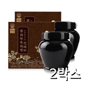 [동의삼] 홍삼 녹용 침향 진액고 (1kg) 2개 타먹는홍삼 건강식품 명절 부모님 선물 기프트