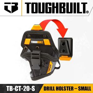 TOUGHBUILT TB-CT-20-S 드릴 홀스터, 소형 핸드 드릴 세트, 특수 벨트 파우치, 전기기사 장식, 휴대용 도구 가방