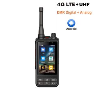 ANYSECU W6PRO 4G 네트워크 라디오, 안드로이드 10, Real-ptt Zello WIFI, 4200mAh UHF 400-480mhz POC DMR 디지털 라디오 작동