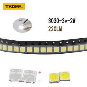 TKDMR LED 백라이트 고출력 LED 2W 3030 3V 쿨 화이트 220LM PT30W45 V1 TV 응용 3030, smd LED 다이오드, 100 개, 50 개