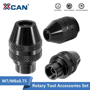 XCAN-드릴 척 M7 M8 0.3-3.2mm, 키리스 임팩트 드라이버 어댑터, 전기 마이크로 모터 클램프, 미니 척 고정 드릴 비트 어댑터