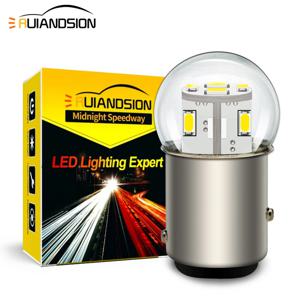 Ruiandsion LED 자동차 모토 리버스 전구 주차 램프, 자동 브레이크 조명, 1156 P21W BA15S 1157 BAY15D BA15D 6V 12V 24V 48V