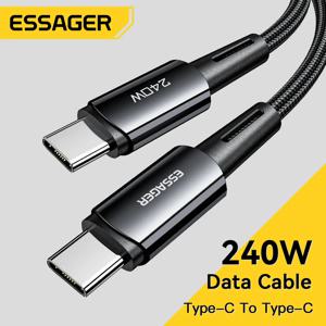 Essager 초고속 충전 C타입 케이블, 고속 충전 USB 케이블, 샤오미 12 프로 레드미 K50 노트 11 프로 블랙 샤크 5 프로용, 6A, 240W, 67W