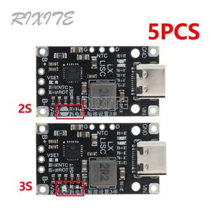 고출력 리튬 배터리 팩 충전 보드, 고속 충전, 3.7V 폴리머, UAV 충전 모듈, C타입 USB, 2S, 3S BMS 부스트, 5 개