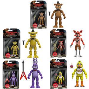 FNAF 피규어 프레디 보니 폭시 치카 파즈베어 액션 피규어, PVC 컬렉션, 악몽 프레드베어 풍선 소년 인형 모델, 15cm