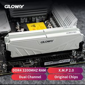 Gloway 메모리 램, PC용 데스크탑 메모리, 그레이 앤 화이트, 288 핀, ddr4, 16GB, 8GB, 2666MHz