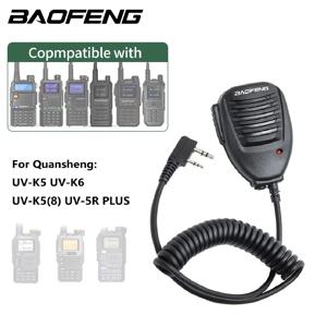 Baofeng 워키토키 마이크 스피커, 휴대용 마이크, Baofeng UV-5R BF-888S UV-21 PRO Quansheng UV K6 K5(8) 액세서리