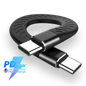 고속 충전 비디오 SSD 짧은 USB 코드 와이어, 맥북 프로용, 3A PD 60W, USB C 3.1 2 세대, 10Gbps 데이터 케이블, USB C QC3.0