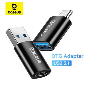 Baseus USB 3.1 어댑터 OTG C타입 USB 어댑터 암 컨버터, 맥북 프로 에어 삼성 S20 S10 USB OTG 커넥터