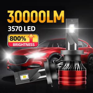 9005 9006 H1 H11 H7 LED 헤드라이트 9007 H4 H13 Hi/Lo 빔 전구 올인원, 800% 밝은 LED 변환 키트, 6000K 쿨 화이트, 2 개