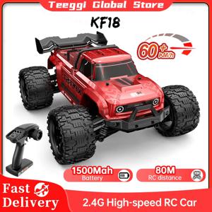 Teeggi KF18 1:14 고속 오프로드 자동차, 4WD 브러시리스 RC 레이싱 카, 2.4G RC 자동차, 60 km/h 리모컨 장난감, 어린이 선물