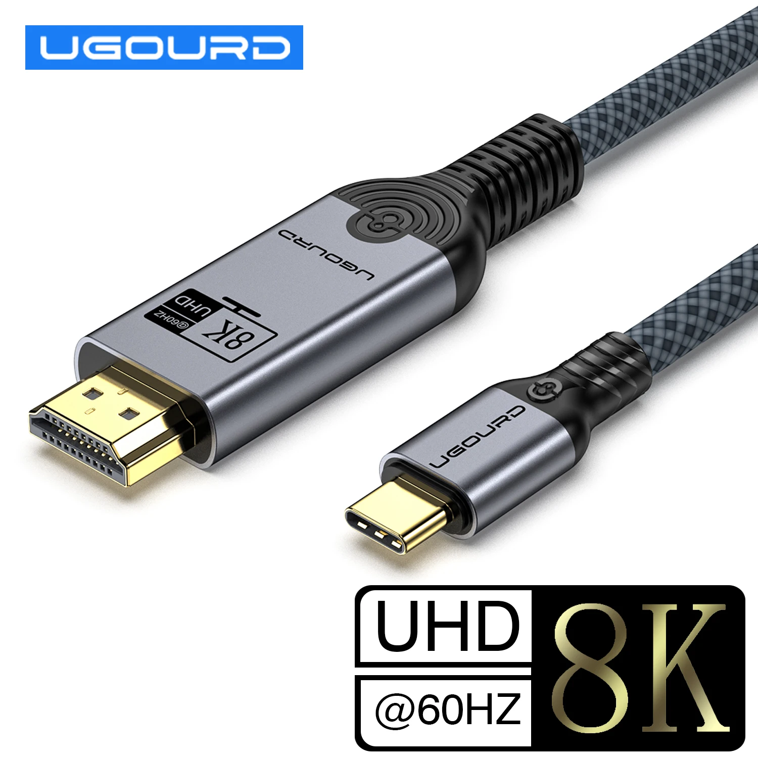 C 타입 to HDMI2.1 케이블 USB-C to HDMI 8K @ 60Hz 4K60HZ 어댑터, 썬더볼트 3 4 to HDTV 컨버터 케이블, 아이폰 15 맥북 노트북용