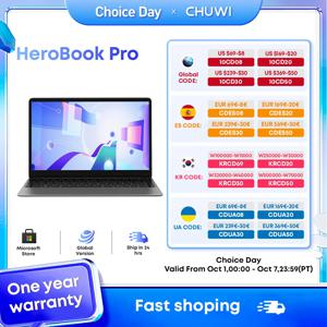 CHUWI HeroBook Pro 노트북, 8GB RAM, 256GB SSD, 인텔 셀러론 N4020, 듀얼 코어, 14.1 인치 IPS 스크린, 윈도우 11 노트북 노트북