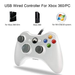 Xbox 360 /360 용 USB 유선 컨트롤러 PC Windows 7,8,10,11 용 Microsoft XBOX360 콘솔 용 슬림 게임 패드 조이패드 조이스틱