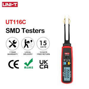 UNI-T UT116C SMD 테스터, 36V 전압 배터리 측정, 회전식 핀셋, LED 다이오드 저항기, 캐패시터 테스터