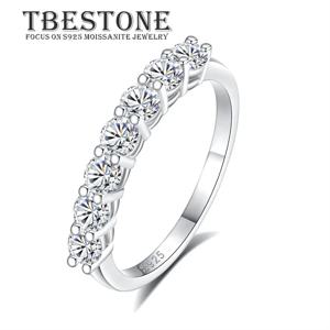 Tbestone 18k 금 도금 실버 925 모이사나이트 반지 여성용, 0.7ct 3.0mm D 컬러 vvs1 인증 브랜드 쥬얼리, 고품질