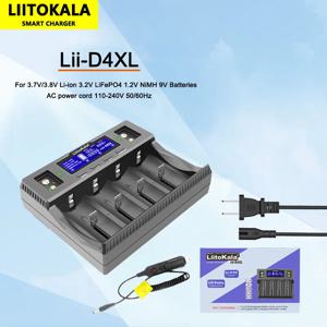 LiitoKala Lii-D4XL 21700 배터리 충전기, 18650 18350 26650 16340 14500 3.7V 1.2V 3.2V Ni-MH/Cd,AA AAA SC D C 배터리 충전기