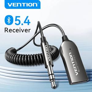 Vention 블루투스 5.3 Aux 어댑터, 무선 차량 블루투스 리시버, USB 3.5mm 잭 오디오 마이크, 자동차 스피커용 핸즈프리 어댑터